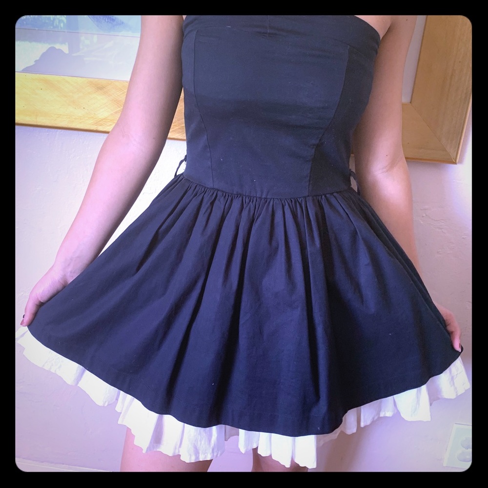 TNT Girls- Strapless Navy Girl’s Dress.